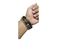 Bracelet - Set of three with 8 & 6mm beads