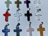 Cross Pendant | Mixed Crytal