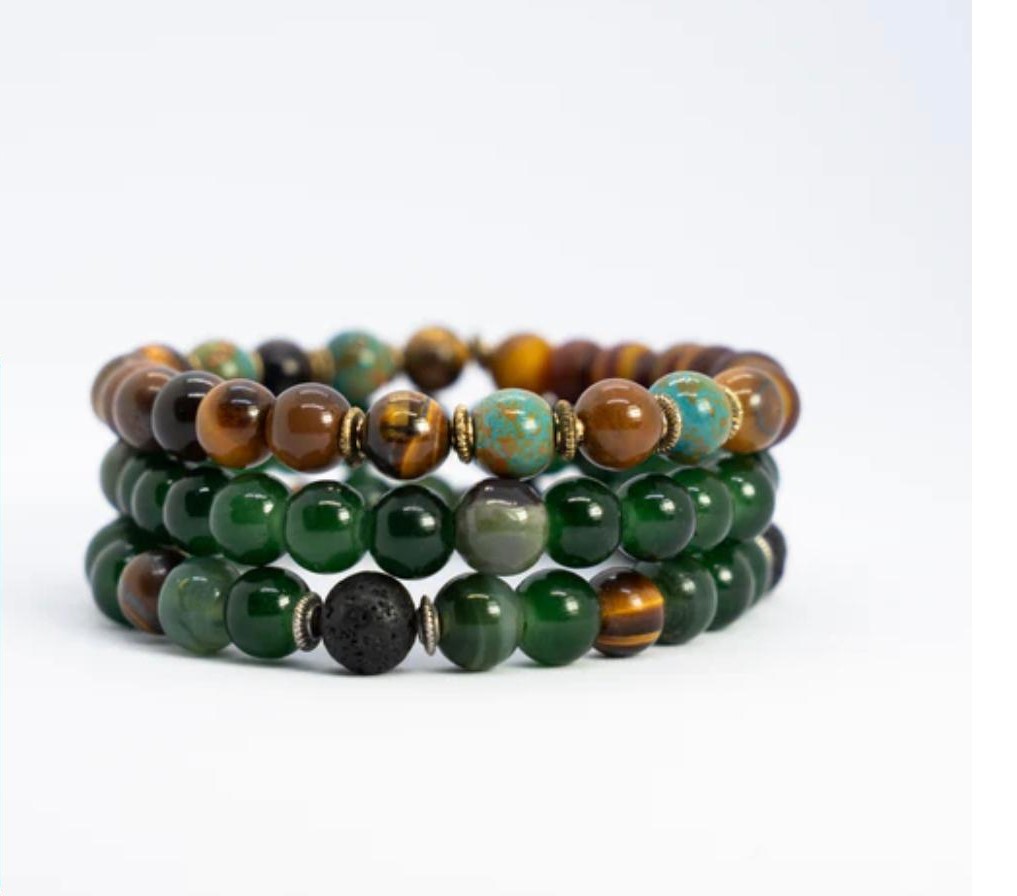Set of Three - Tiger Eye Bracelet - Image 3